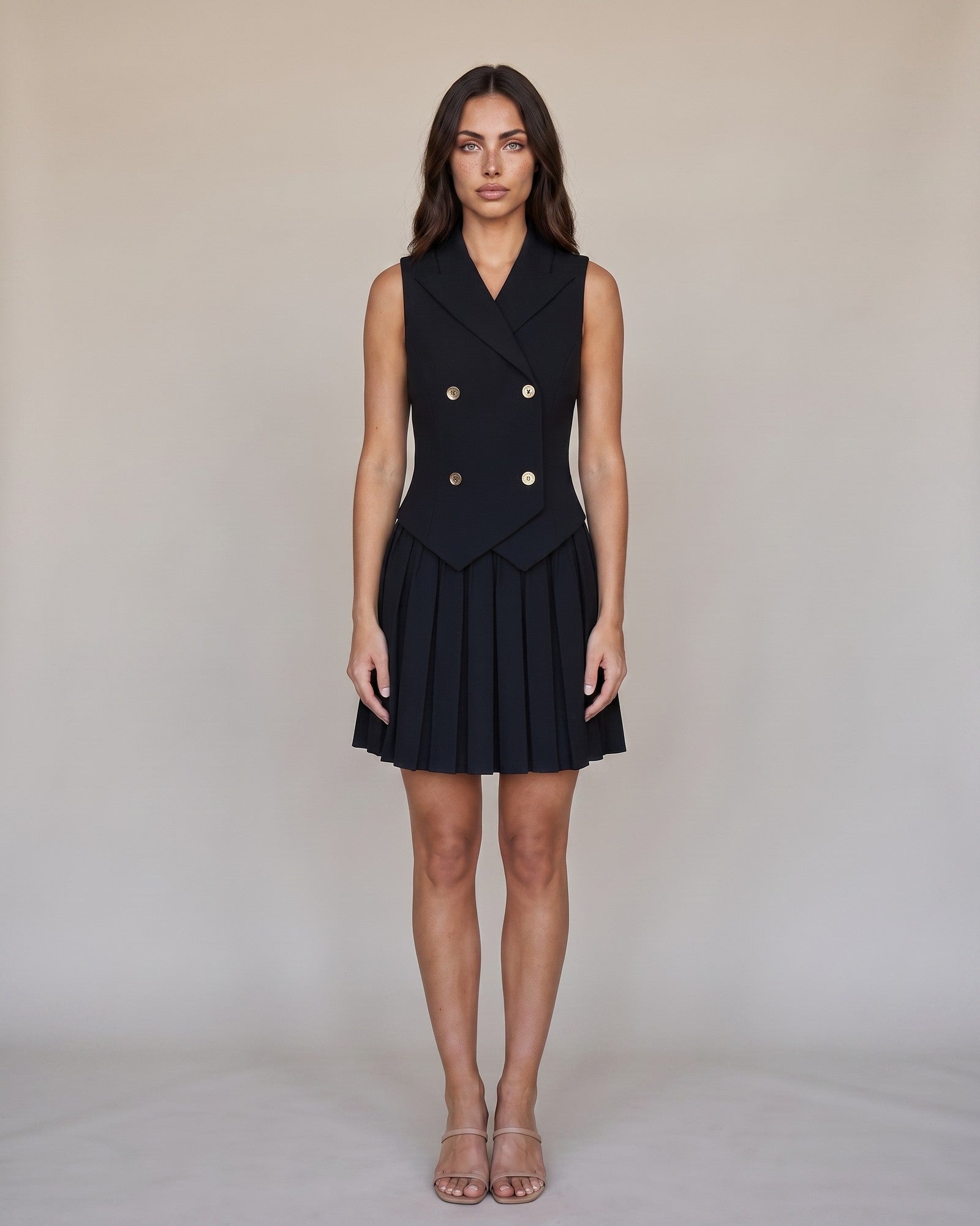 Women's Blazer Mini Dress in Black